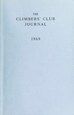 Climbers' Club 1969 Journal cover